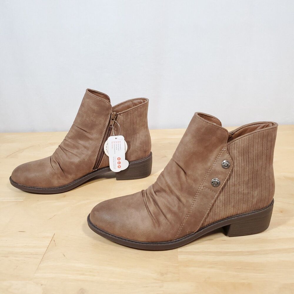 BareTraps STEVIE Boots Women's Sz 9.5 Boho Hippie NEW NWT Gathered Ankle